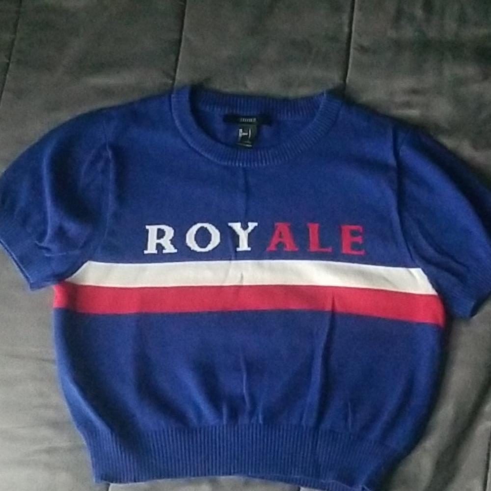 Forever 21 Royal Blue Crop top